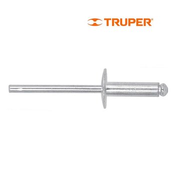 Remache Ala Ancha Fiero Diámetro 3/16 Agarre 1/2 pulg