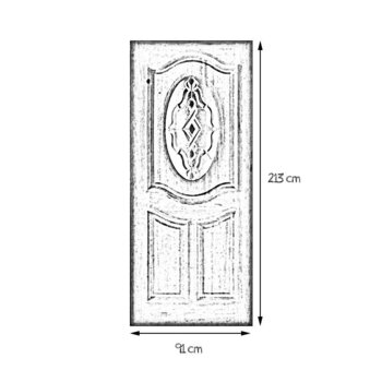 Puerta de Caoba Majestic Luxor Gumont .91 x 2.13 mts​