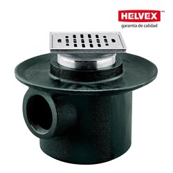 Coladera Helvex Una Boca Rejilla Cuadrada 28235CH