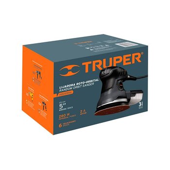 Lijadora Roto Orbital Industrial Truper 5 pulg