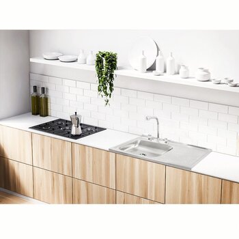 Fregadero marca Eb Técnica 80 x 50 cm 1 Tina 1 Escurridor