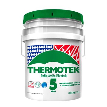 Impermeabilizante Thermotek Doble Acción Fibratado 5 Años 19 L