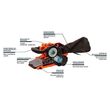 Lijadora Banda 3 x 21 pulg Truper 1010W