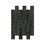 Muro Stonefort Daltile 34 x 45 cm Black