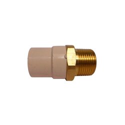 Conector CPVC Rosca Exterior Bronce 38 mm 1½