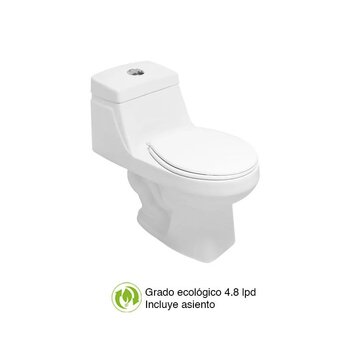 Sanitario una Pieza Bellini marca Cato Blanco