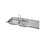 Fregadero marca Eb Técnica 140 x 50 cm 2 Tinas 1 Escurridor
