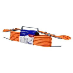 Extensión Eléctrica Volteck Naranja 10 m