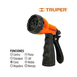 Pistola Plástica Recubrimiento Truper 9 Funciones