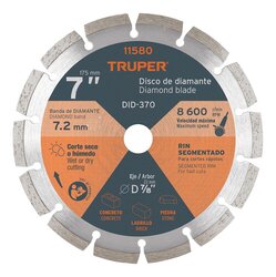 Disco Diamante Pretul Rin Segmentado 7 pulg