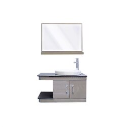 Gabinete de Baño Modena 80 cm Acero Inoxidable