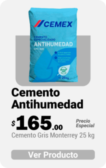 Cemento Gris Monterrey 25 kg Antihumedad
