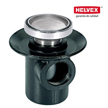 Coladera Una Boca Helvex Desagüe Redondo 24-HL1