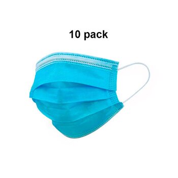 Paquete 10 Mascarillas Civil 3 Capas