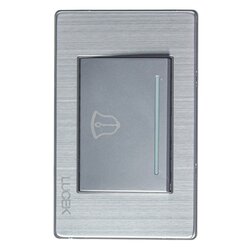 Placa Botón Timbre Plateado marca Lucek modelo BP11MP