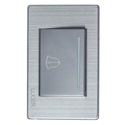 Placa Botón Timbre Plateado marca Lucek modelo BP11MP