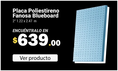 Placa poliestireno Fanosa