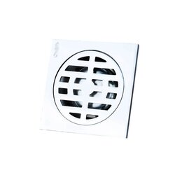 Resumidero Cuadrado Metálico 10 x 10 cm Rugo