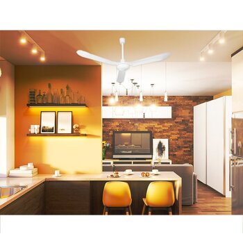 Ventilador Industrial Veker Blanco 3 Aspas Sin Luz