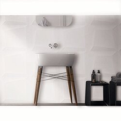 Muro Pure Fiore Daltile 45 x 90 cm White GPR1R