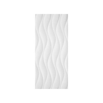 Azulejo White Olas 25 x 75 cm Esmaltado Vitrificado