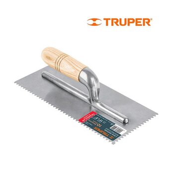 Llana Truper Diente Triangular 10 Remaches