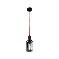 Luminario Led suspendida negro plafón cánope Pray Estevez 60 W