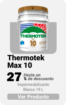 Impermeabilizante Thermotek Max 10 Blanco 19 Lt
