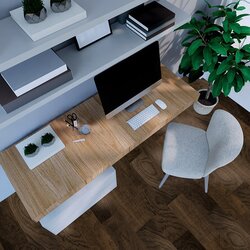 Piso black walnut Daltile 18 x 50 cm Moka ZDM4