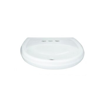 Lavabo Tulipán Blanco CATO