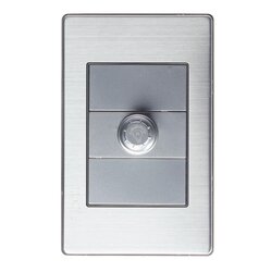 Placa 3 Módulos Dimmer Plateado marca Lucek modelo BP04MP