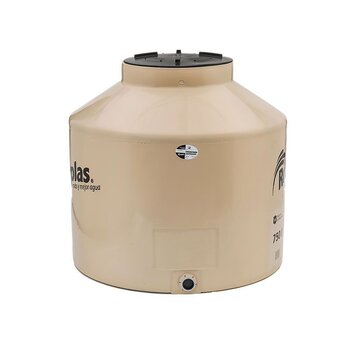 Tinaco Rotoplas Beige 750L Equipado Filtro y Herraje 1.10x1.02 m