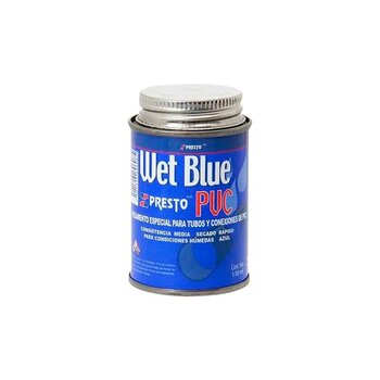 Pegamento PVC Presto Wet Blue 1/8 118 ml