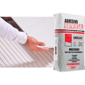 Adhesivo Universal Uniblock Blanco 20 kg