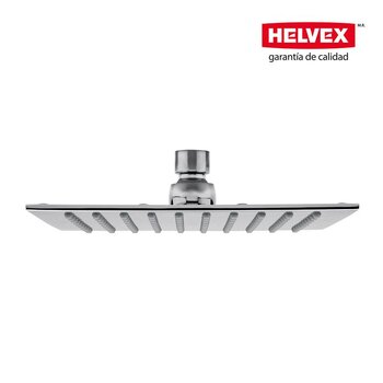 Regadera Chorro Fijo Helvex Cuadrada Ultra Plana H-3009