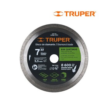 Disco Diamante Rin Continuo 7 pulg Truper