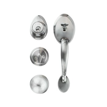 Cerradura Entrada Gatillo Cromo Mate Venecia Yale LL/M