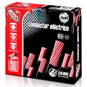 Cable Eléctrico THW Iusa num 6 Color Rojo 100 m