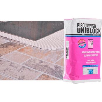 Adhesivo Pisounipiso Uniblock Blanco 10 kg