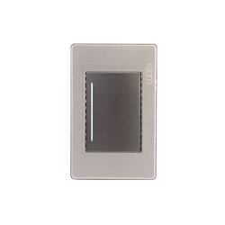 Placa 1 Apagador Sencillo Anodizado marca Lucek mod. BP01MA