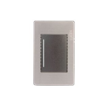 Placa 1 Apagador Sencillo Anodizado marca Lucek mod. BP01MA