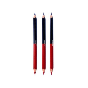 Lápiz Bicolor Berol Azul Rojo Grueso