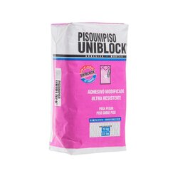 Adhesivo Pisounipiso Uniblock Blanco 10 kg