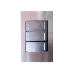 Placa 3 Apagadores Escalera Lucek modelo BP10MA