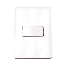 Placa 1 Apagador Escalera Unno Blanco