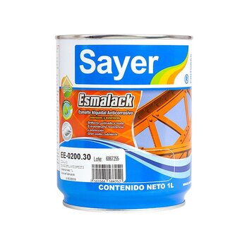 Esmalte Anticorrosivo Sayer Blanco Brillante 1 Lt