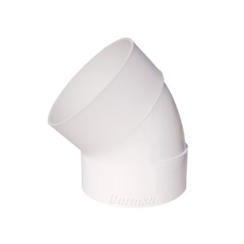 Codo PVC Sanitario 4 45 Grados 100 mm