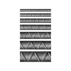 Varilla Recta núm 8 1 pulg x 12 ml