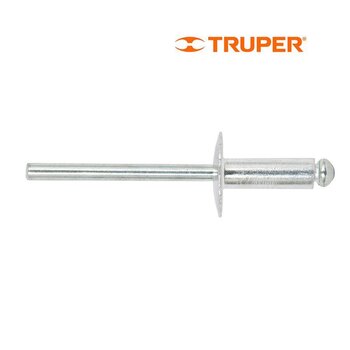 Remache Ala Ancha Fiero Diámetro 3/16 Agarre 3/8 pulg