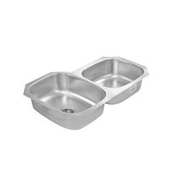 Fregadero CS214 marca Eb Técnica 100 x 44 cm 2 Tinas